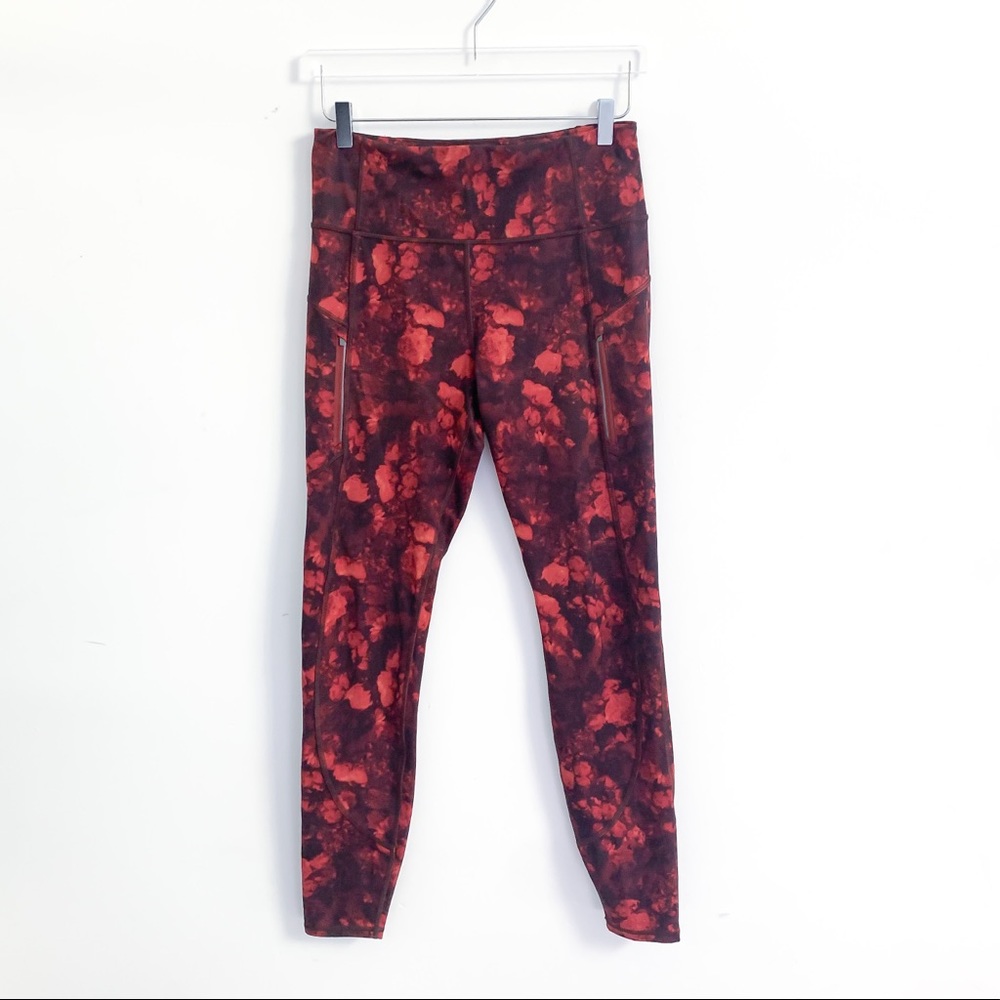 ⚡️FLASH SALE⚡️ Athleta Rainier Printed Tight Frozen Floral Red - Picture 2 of 16